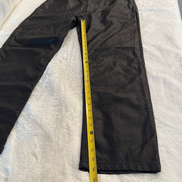 Standard/Cloth Urban Outfitters Black Faux Leather 5 Pocket Pants- waist 32 - Picture 13 of 13